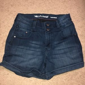 Wallflower denim shorts